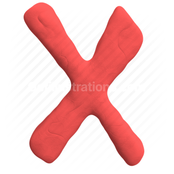 shape, letter, red, abstract, symbol